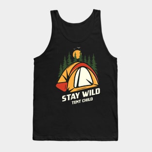 Stay Wild Tent Child Outdoor Camping Camper Tank Top